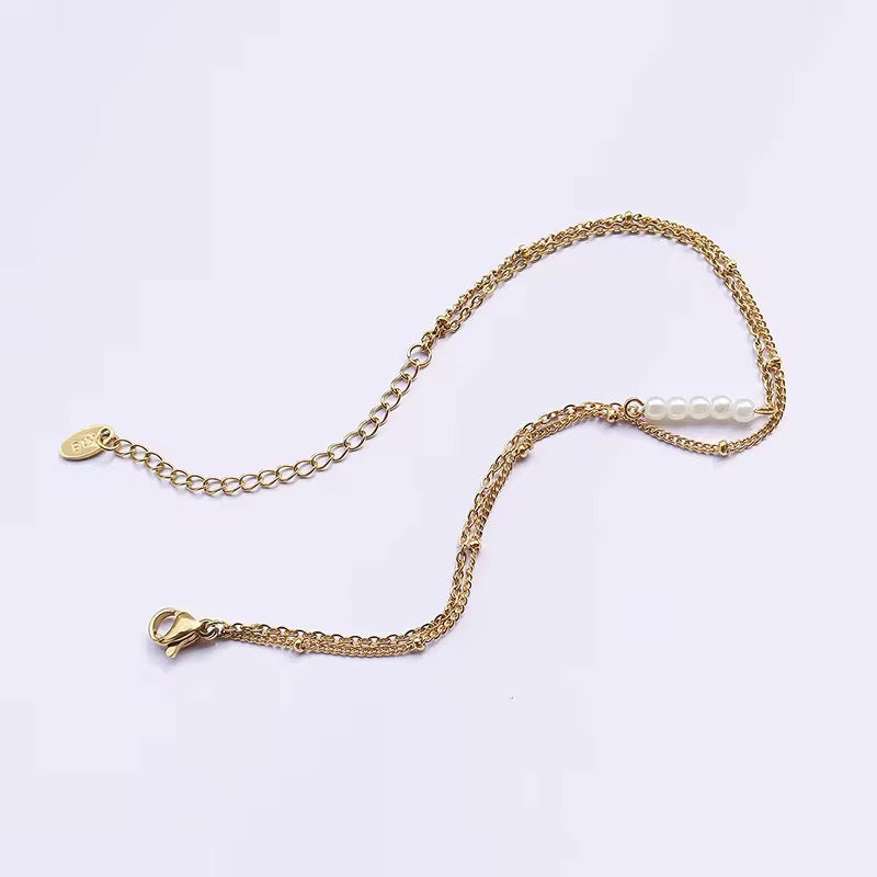 Pearl Double Anklet