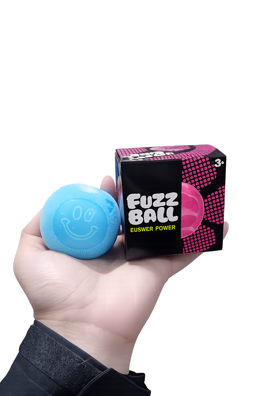 Fuzzy Ball Squishy – Sensory Fidget Toy, Stress Relief Squeeze Ball, Assorted Colors