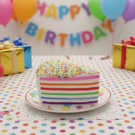 Rainbow Cake Squishy- shipping 4/27