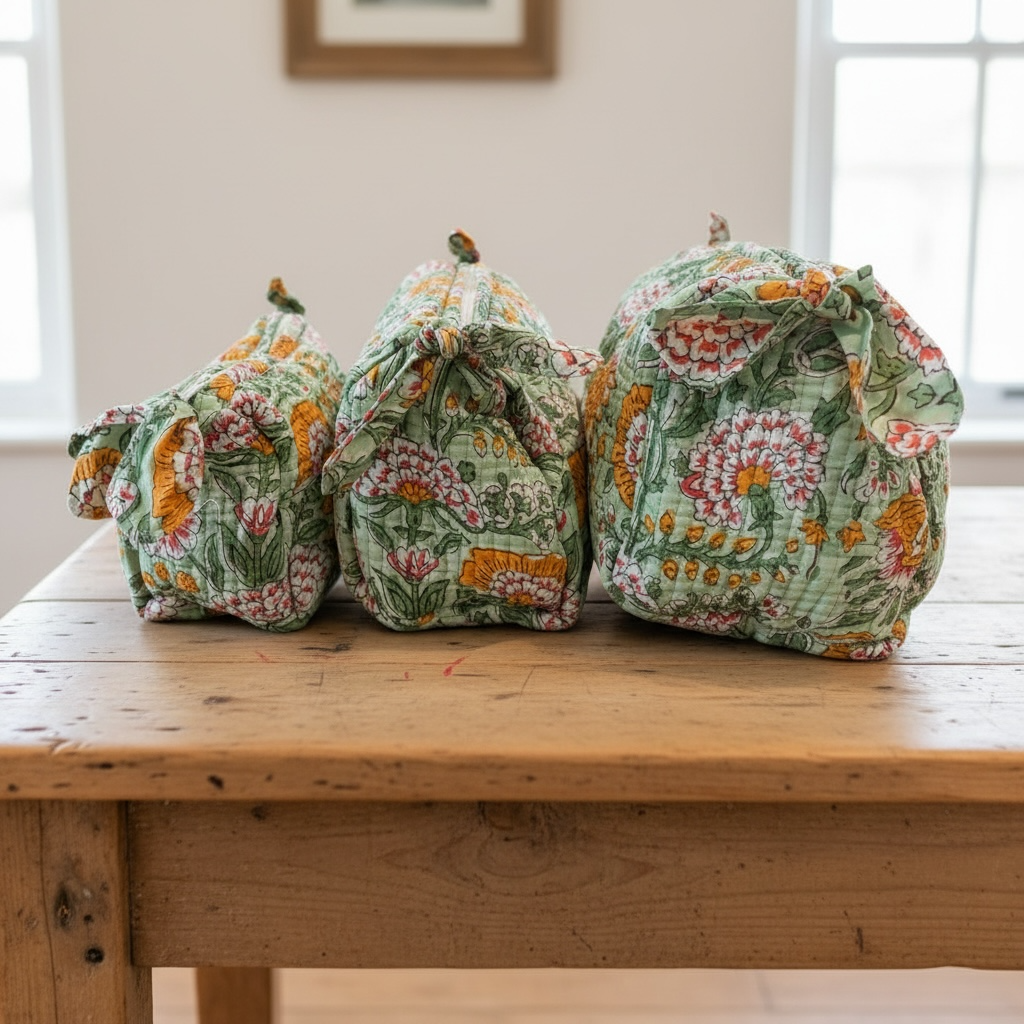 Wildflower Cosmetic Bag Set