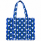 Provence Quilted Tote – Blue & White Floral Shoulder Bag