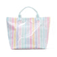 Happy Striped Pool Tote Bag – Waterproof Beach & Summer Tote