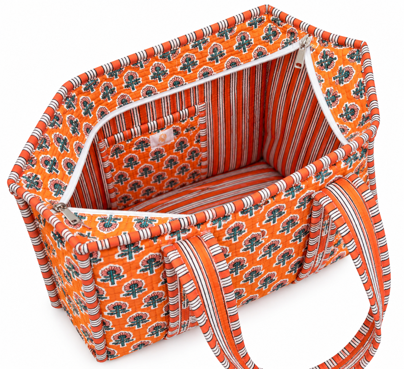 Tahitian Sunrise Quilted Tote