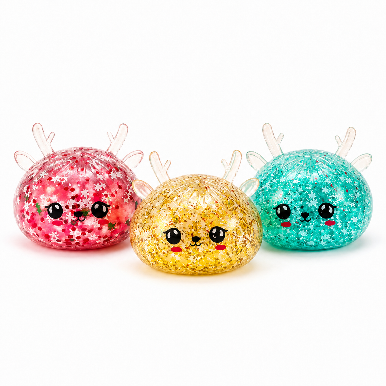 Mini Beaded Reindeer Squishy Dumplings