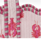 Lobster Scalloped Trim Coastal Pink Tote
