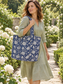 Blue Garden Tote