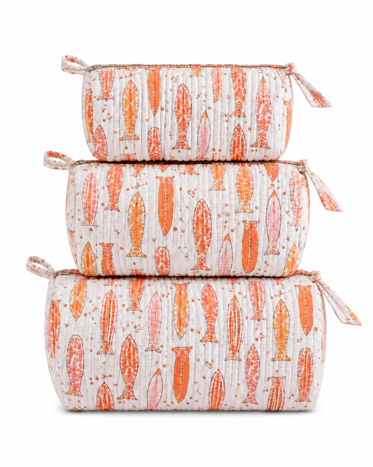 Fish Cosmetic Bag Set