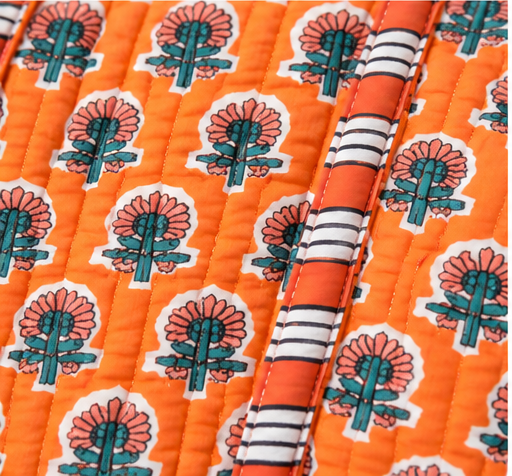 Tahitian Sunrise Quilted Tote