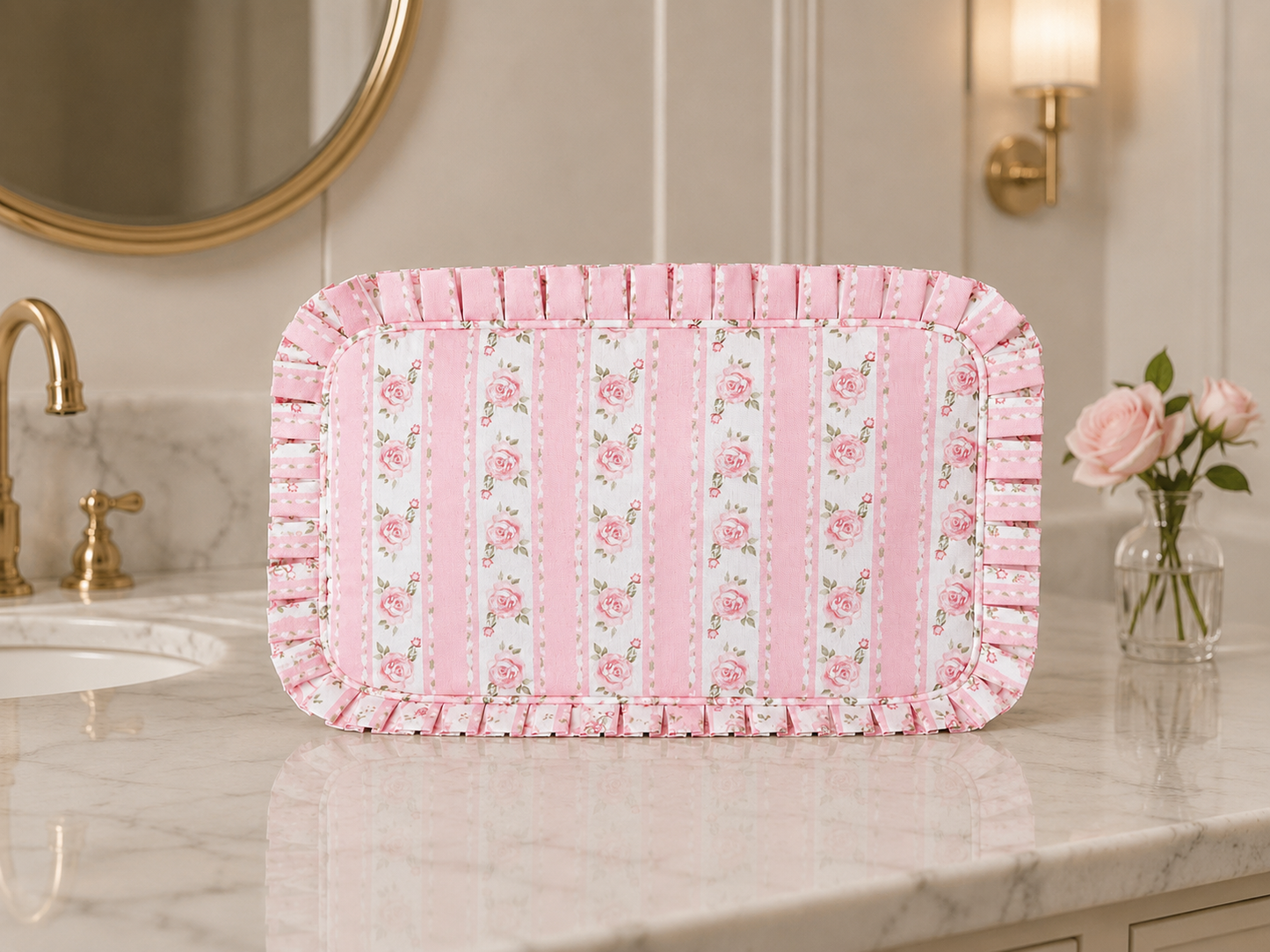 Sweet Rose Cosmetic Bag