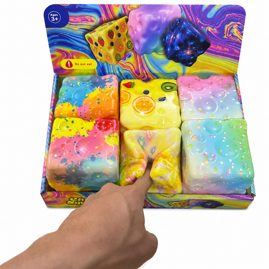 Fun Cheese Squeeze Variety Squishy Pack of 6
