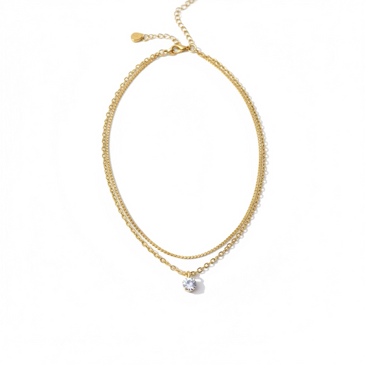 Double Strand CZ Anklet