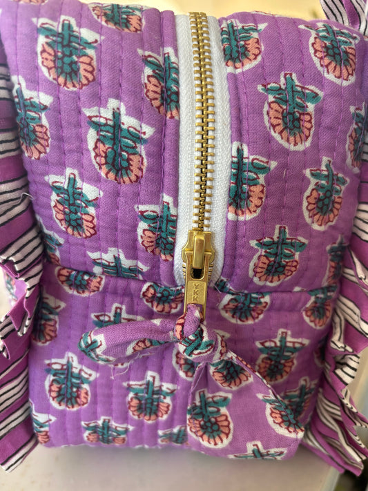 Purple Pop Cosmetic Bag