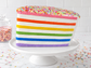 Jumbo Rainbow Sprinkle Cake Squishy | 12” Oversized Stress Toy