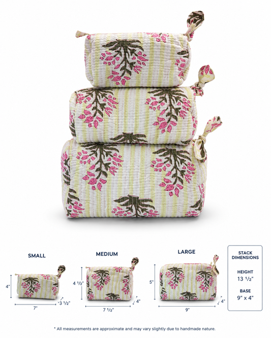 Garden Party Cosmetic Bag Set