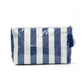 Preppy Stripe Cosmetic Bag – Waterproof Makeup Bag, Travel Toiletry Pouch