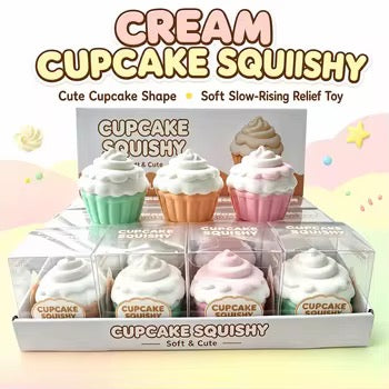Cupcake Crackle Squishy