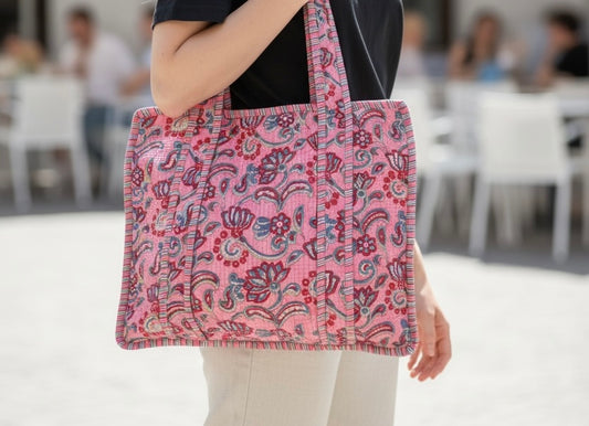 Pink Paisley Tote