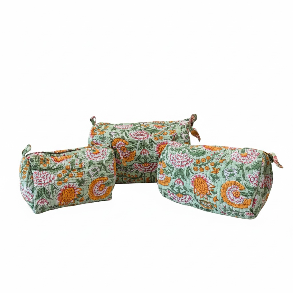 Wildflower Cosmetic Bag Set
