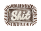 “Shit” Ruffle Cosmetic Bag