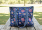 Royal Floral Tote