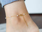 Pearl Anklet | Dainty Gold Beach Jewelry