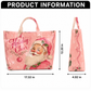 Blushing Noël Coated Canvas Vintage Santa Tote