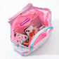 Preppy Pool Tote Bag | Striped Vinyl Beach Tote