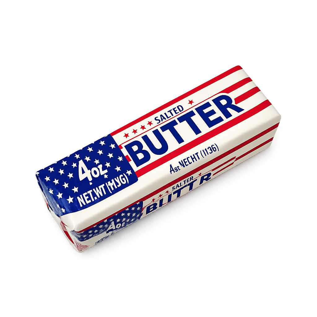 USA Flag Butter Set of 10