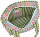 Spring Garden Floral Quilted Tote Bag