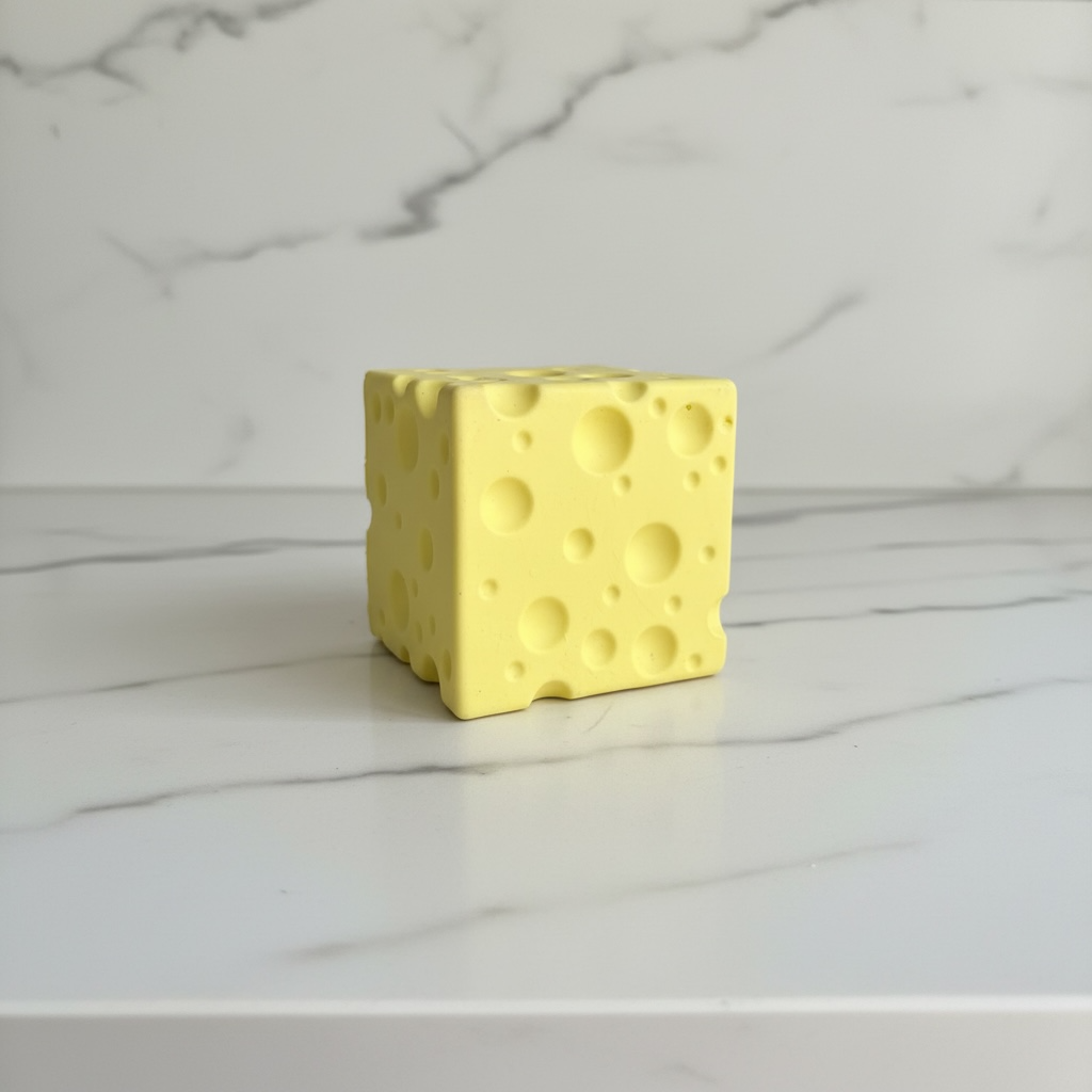 Swiss Cheese Cube- Slow Rise Stress Refief Toy