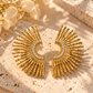 Soleil Gold Sunburst Statement Earrings