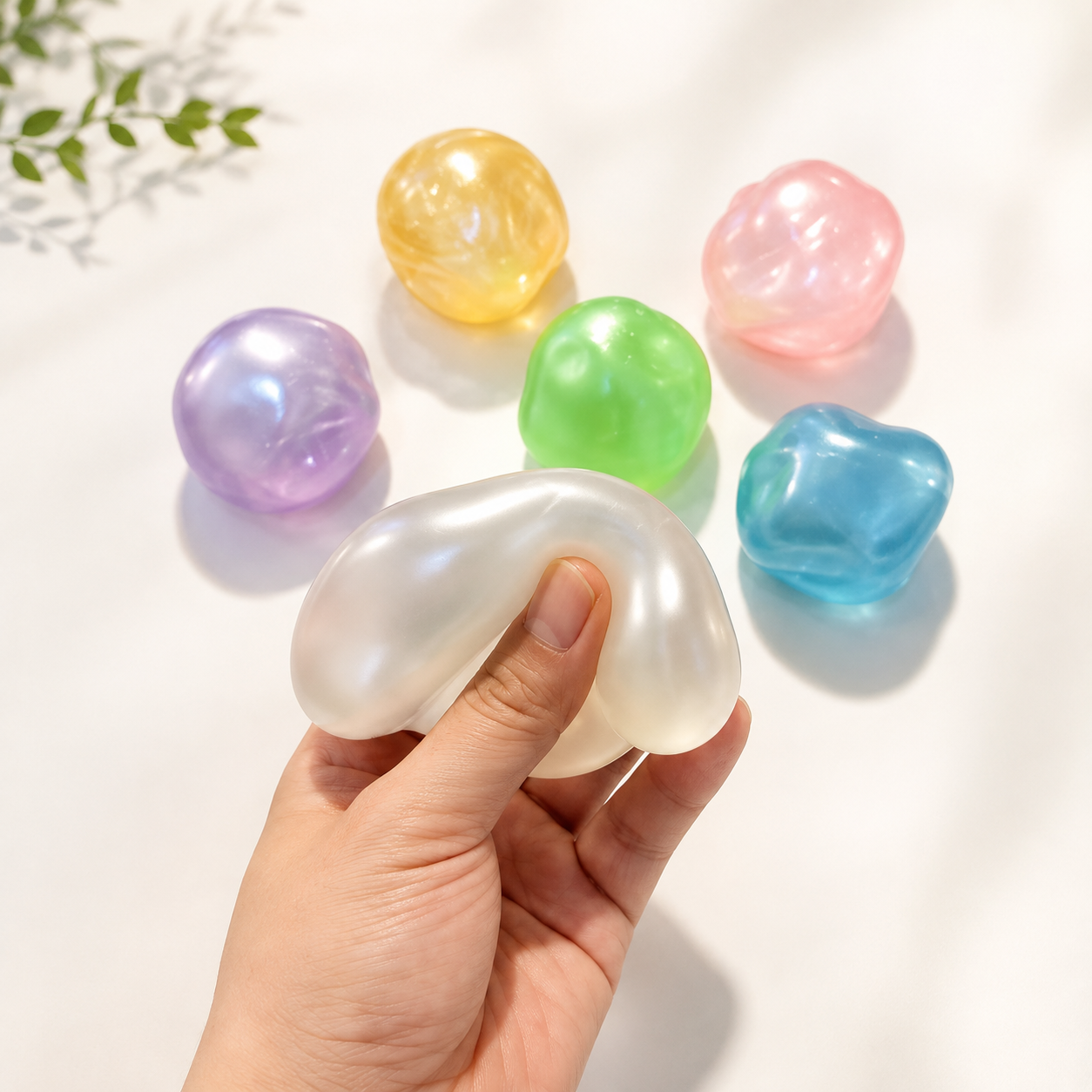 Pearlescence Pop Coconut Oil Squishy Spheres