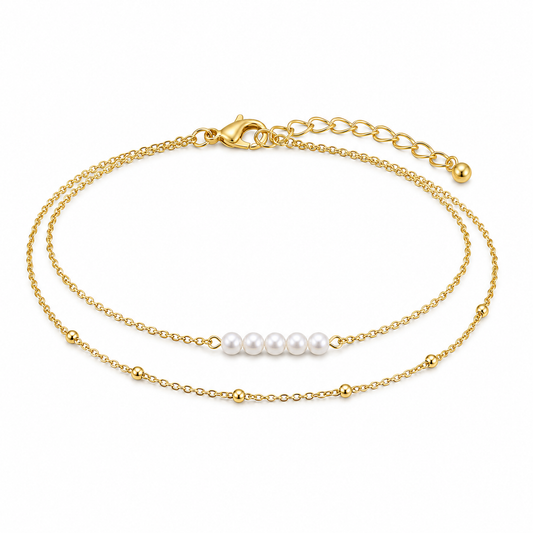 Pearl Double Anklet