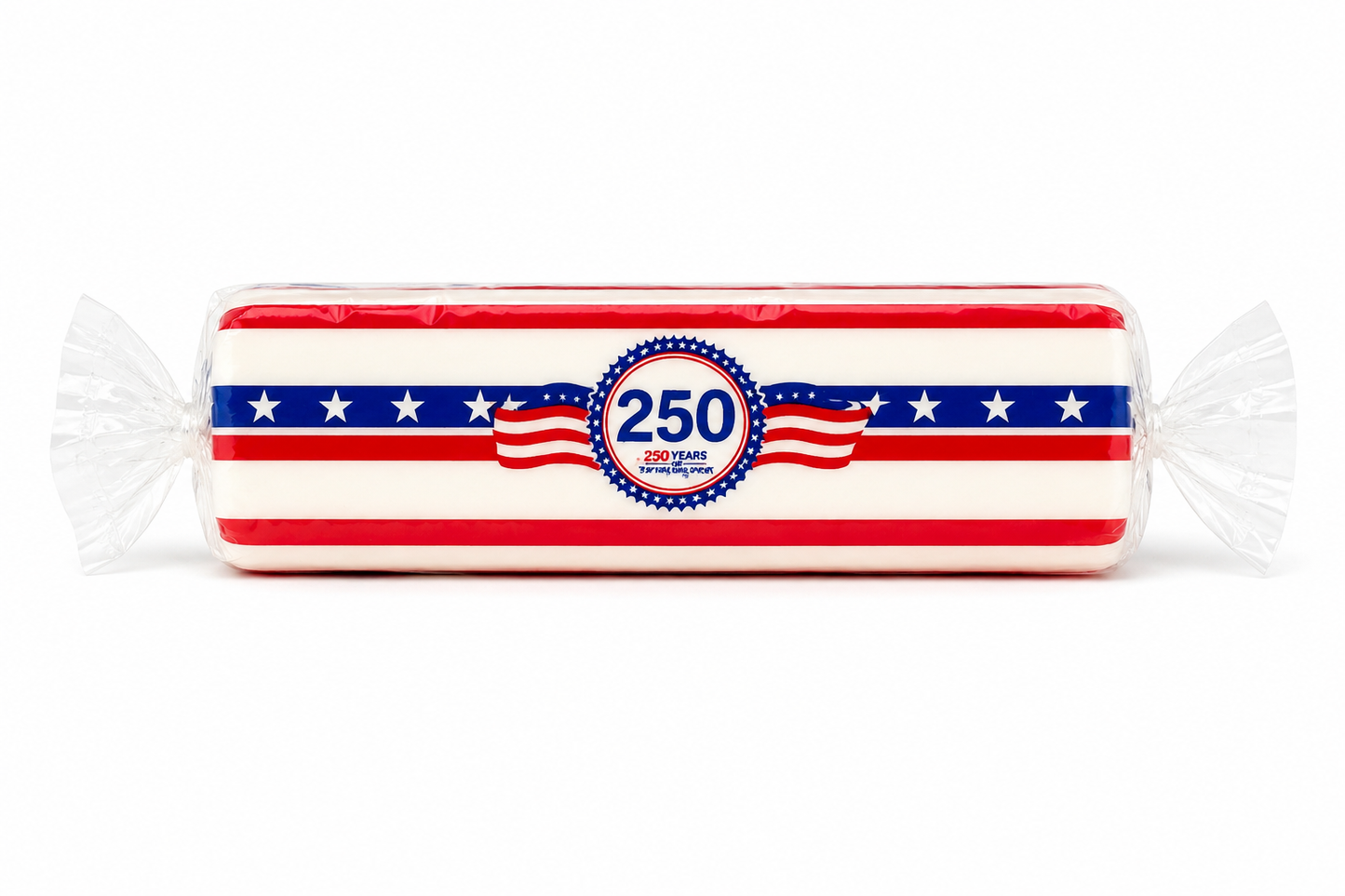 White Stripes Flag Butter - set of 10
