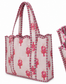 Lobster Scalloped Trim Coastal Pink Tote
