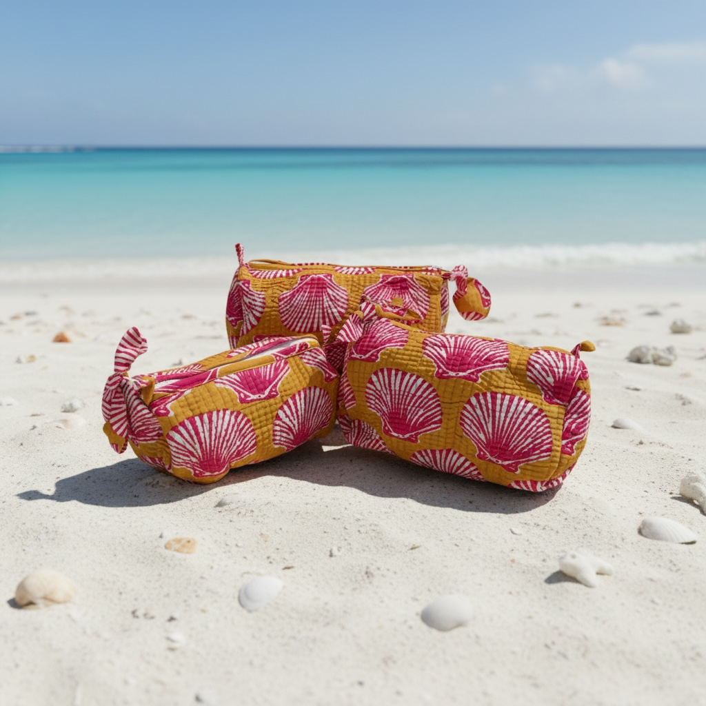 Shell Yeah Cosmetic Bag Set