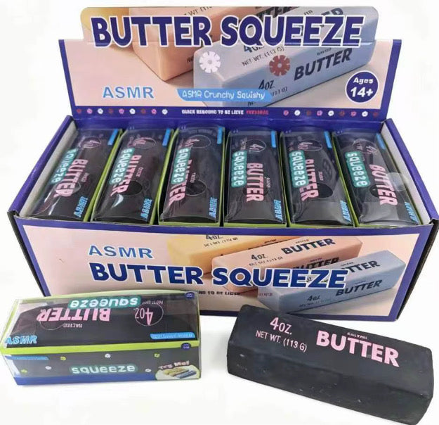 Butter Believe It! ASMR Crackle Squishy Butter in Black