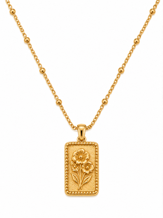 Flora 18K Gold-Plated Floral Pendant Necklace