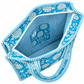 Sea Island Quilted Tote – Turquoise & White Floral Shoulder Bag