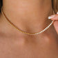 Evert Tennis Necklace – Gold & Silver