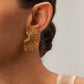 Soleil Gold Sunburst Statement Earrings