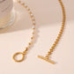 Blaire Pearl & Gold Choker Necklace