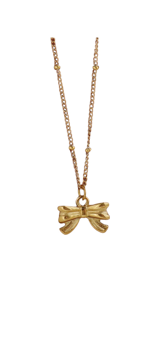 Poppy Bow Necklace